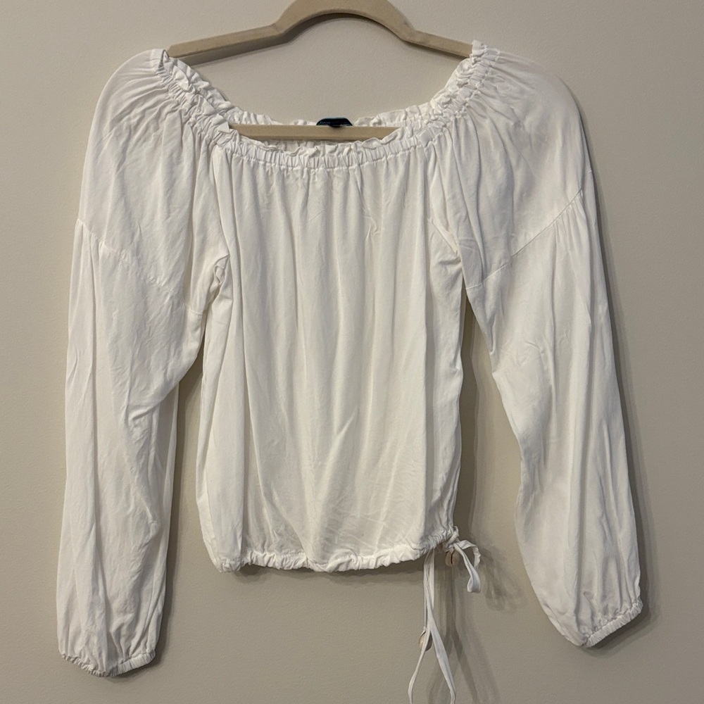 Chic White Off-Shoulder Blouse